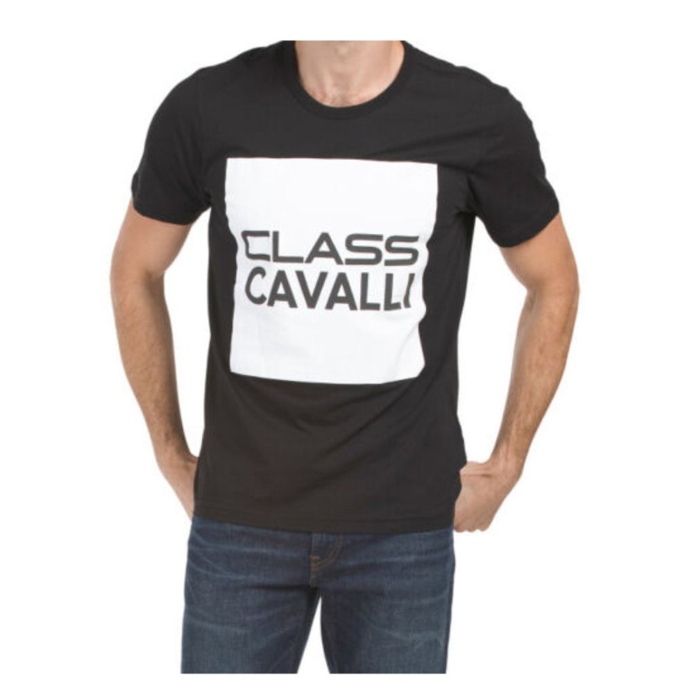 New CAVALLI CLASS Block Logo Tee